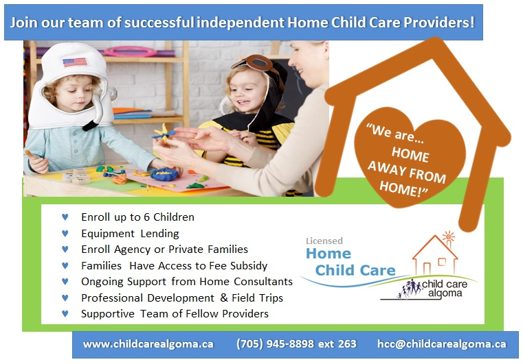 BECOMING A HOME PROVIDER - Childcare Algoma