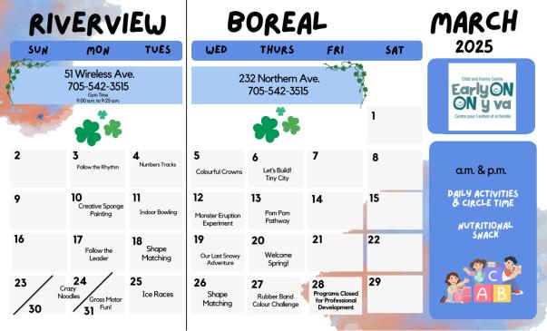 Riverview and Boreal March 2025 Preview Image
